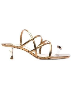 Sophia Webster Bijou Strappy Sandals - Metallic
