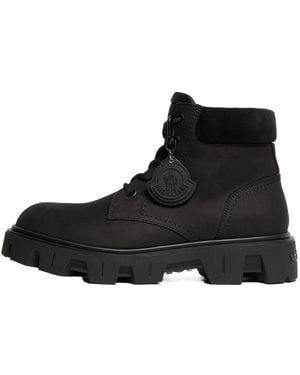 Moncler Peak City Lace-Up Boots - Black