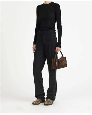 JW Anderson Jw Anderson Long Sleeve Crew Neckline Top - White