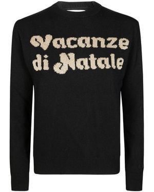 MC2 Saint Barth Vacanze Di Natale Intarsia Crewneck Jumper - Black