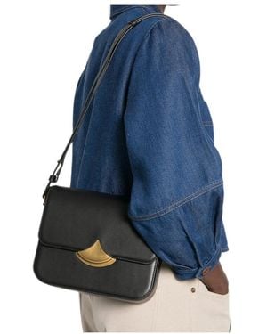 Sessun Flap Shoulder Bag - Blue
