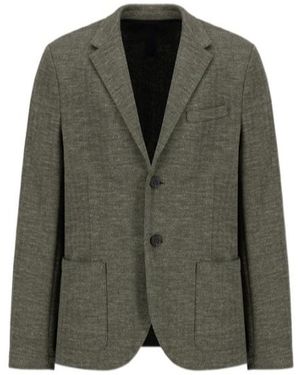 Harris Wharf London Herringbone-Knit Blazer - Green