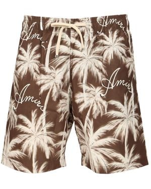 Amiri Palme Printed Swim Shorts - Multicolour
