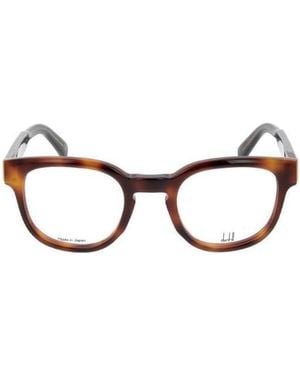 dunhill Square Frame Glasses - White