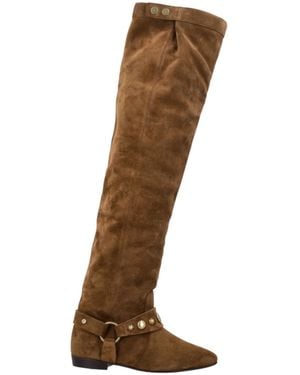 ロングブーツ Isabel Marant FW25 SELIZE HIGH BOOT (CD0013FBC3A09S LBGO) SAINt JHN Talks Bad Sushi and Boyfriend Jeans at Isabel