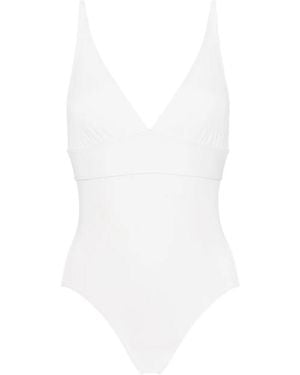 Eres Larcin V-Neck Swimsuit - White