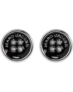 Marc Jacobs Logo Earrings - Black