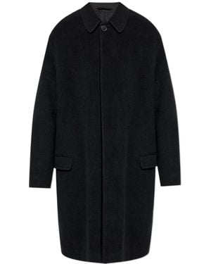 Isabel Marant Kirk Straight Hem Coat - Black