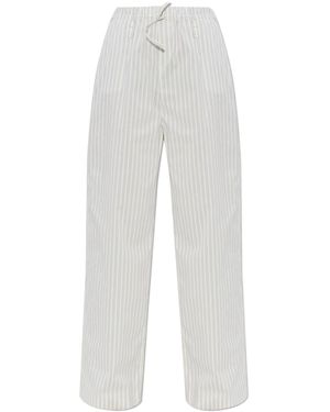 IRO Striped Casual Trousers - White