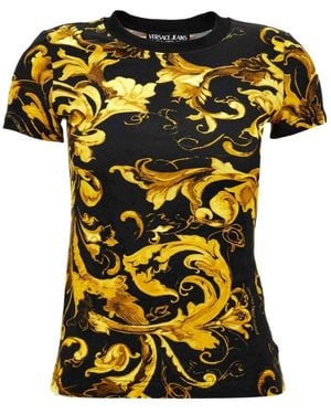 Versace Jeans Couture All-Over Print T-Shirt - Yellow
