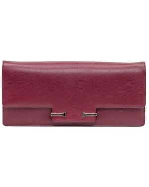 Tom Ford Supple Logo Buckled Shoulder Bag - Purple