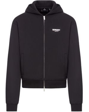 Represent Full Zip Hoodie Jacket - Blue