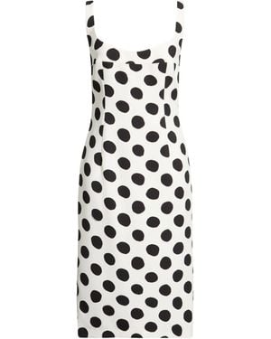 Marni Polka Dot Bodycon Dress - White