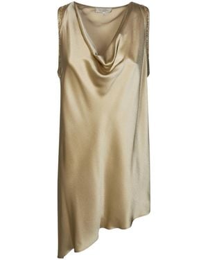 Antonelli Asymmetric Sequin-Embellished Top - Natural
