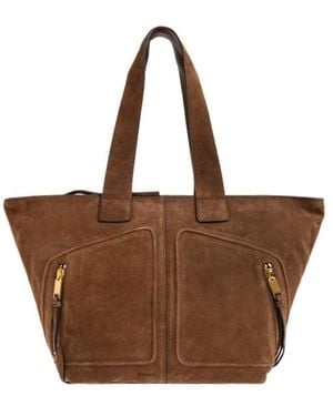 AllSaints Jean Rey Tote Bag - Brown