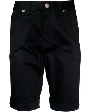 Emporio Armani Slim-Cut Denim Shorts - Black
