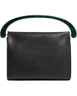 Dries Van Noten Medium Leather Tote Bag - Black