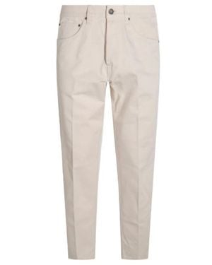 Lardini Mid-Rise Straight-Leg Jeans - Natural