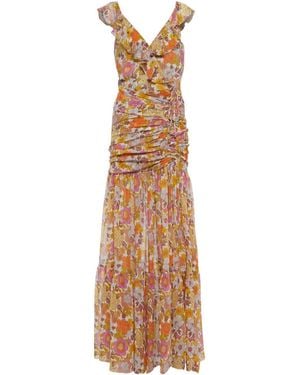 Veronica Beard Flower Printed Dress - Multicolor