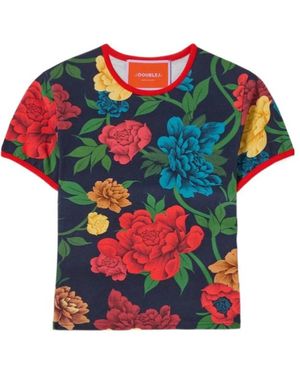 La DoubleJ The Cu-Tee Crop Top - Red