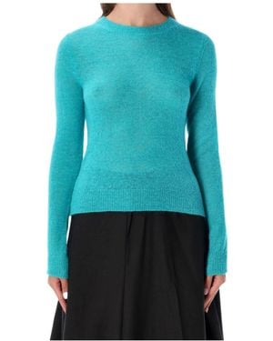 Studio Nicholson Crewneck Knitted Jumper - Blue