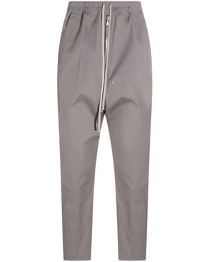 Rick Owens Drawstring Casual Pants - Gray