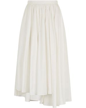 Self-Portrait Pleated Maxi Skirt - White