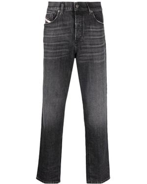 DIESEL 2005 D-Fining Mide-Rise Tapered Jeans - Grey