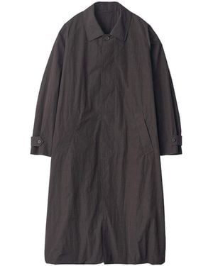 Ssstein Belted Technical Trench Coat - Gray