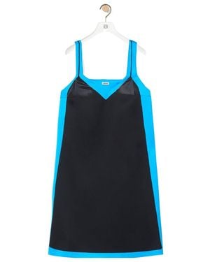 Loewe Two-Tone Strappy Dress - Blue
