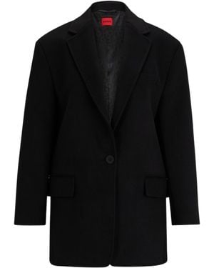 BOSS Long-Sleeved Suit Coat - Black
