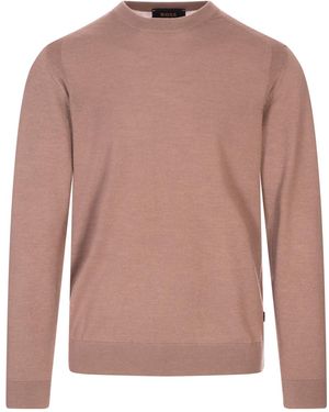 BOSS Boss Crewneck Long-Sleeved Sweater - Pink