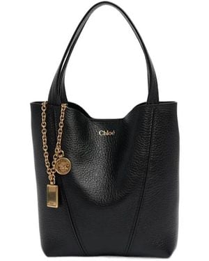Chloé Small Spin Shoulder Bag - Black
