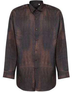 Costumein Oversized Silk Shirt - Grey