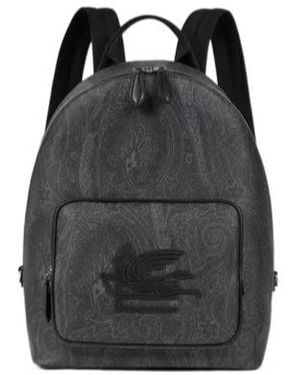 Etro Essential Paisley Backpack - Black