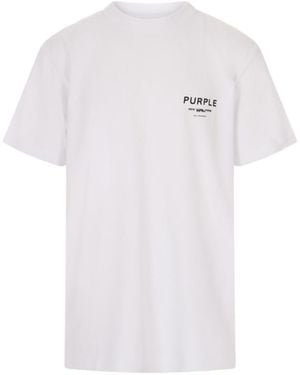 Purple Brand Cities T-Shirt - White