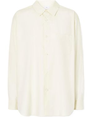 Ssstein Oversized Cotton Shirt - White