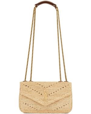 Saint Laurent Lou Mini Shoulder Bag - White