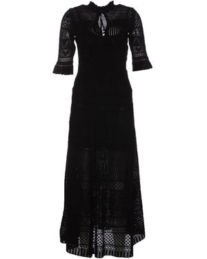 Zadig & Voltaire Memphis Short Sleeved Midi Dress - Black