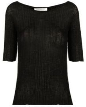 Philosophy Di Lorenzo Serafini Ribbed-Knit Top - Black
