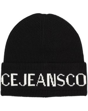 Versace Jeans Couture Couture Logo Beanie Hat - Black