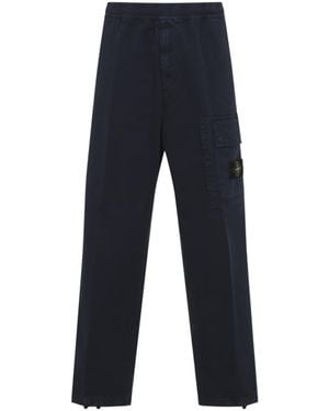 Stone Island Old Effect Jogger Trousers - Blue