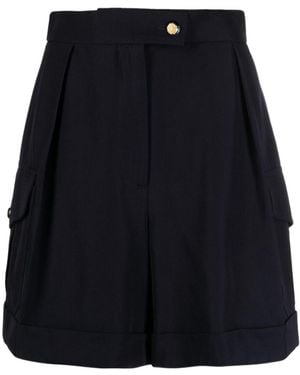 McQueen Turn-Up Cargo Shorts - Blue