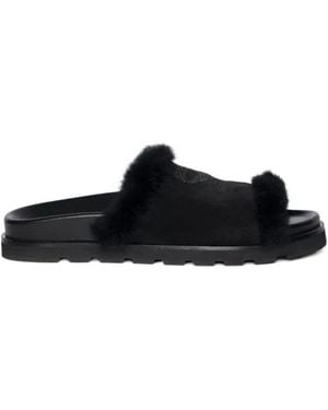 Zadig & Voltaire Teddy Bare Sandals - Black