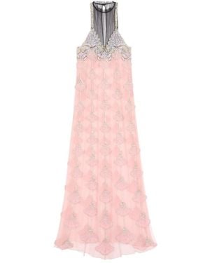 Valentino Round Neck Sleeveless Dress - Pink