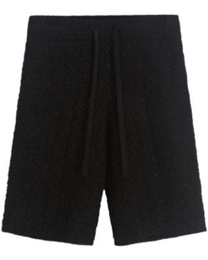 Roberto Collina Jacquard Bermuda - Black