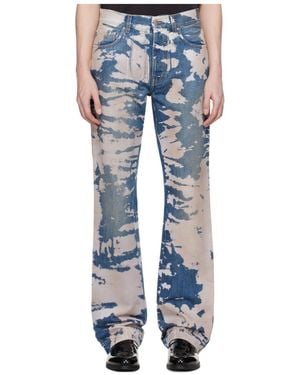 Amiri Bleached Printed Jeans - Blue