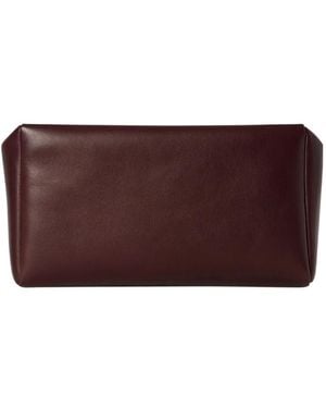 The Row Squared Compact Clutch Bag - Purple