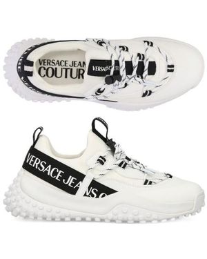 Versace Jeans Couture Round-Head Trainers - White