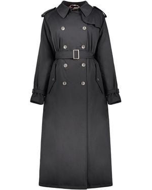 Herno Double-Breasted Belted Coat - Black
